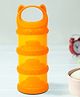 Baby Moo 3 Layer Portable BPA Free Milk Powder Container - Orange