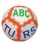 Actonn Soft Kids Soft Football-Abc- Orange Grass Print-11 Cm-Multicolour