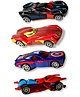 NEGOCIO Mini Metal Car for Kids Car Pack of 4 Mini Racers Derby Racers Series Diecast Cars Suitable for Children Movie Vehicle Racing Cars for Competition and Story Play - COLOR MAY VARY