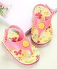 Babyoye Flip Flop Butterfly Print With Velcro Closure - Yellow