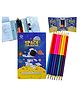 Asera Space Theme Coloring Book with 8 Double Sided Pencil Colors Book Set