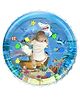 Ji and Ja Infant Toy Gift Activity Play Mat Baby Toddlers Inflatable Water Floor Mat Children Growth Activity Tool Tummy Time Baby Water Mat Toy For Newborn Baby Boy Girl Round Mat Multicolor Pack 1