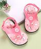 Babyoye Velcro Closure Flip Flops Unicorn Print - Pink