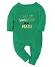 Zeezeezoo Family Theme Full Sleeves I Got My Swag From Masi Printed Romper - Green