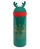 Little Surprise Box Green Reindeer Antler Stainless Steel sleek Christmas Water Bottle for Kids 330 ml