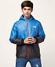 Coolsters by Pantaloons Full Sleeves Colour Blocked Front Zipper Hooded Jacket - Blue
