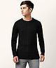 Coolsters by Pantaloons Full Sleeves Cable Designed Sweater - Black