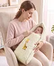 Babyhug Bubble Giraffe Embroidered 3 in 1 Baby Carry Nest Cum Sleeping Bag - Off White