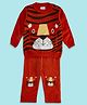 Pantaloons Baby Full Sleeves Tiger Printed Coordinating  Sweater Set - Orange
