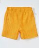 Greendeer Crumple Detailed Crinkle Soft Double Cotton Half Diaper Shorts - Marigold Yellow
