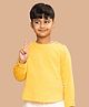 Greendeer Full Sleeves Crinkle Soft Double Cotton Kurta Shirt - Marigold Yellow