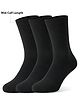 Pine Active Cotton Lycra Knit Athelisure & Sportswear  Breathable Socks  Pack Of 3 - Black