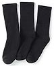 Pine Active Cotton Lycra Knit Athelisure & Sportswear  Breathable Socks  Pack Of 3 - Black