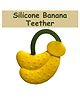 BitFeex Banana Shape Silicone Teether Teething Ring for Self Soothing Baby