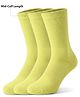Pine Active Cotton Lycra Knit Athelisure & Sportswear  Breathable Socks  Pack Of 3 - Neon Green