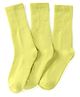 Pine Active Cotton Lycra Knit Athelisure & Sportswear  Breathable Socks  Pack Of 3 - Neon Green