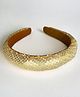 CHOKO Christmas Theme Sequin Embellished Thick Hair Band - Golden