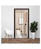 Evafly Mosquito Net for Door Polyester Magnetic Curtain Auto Closing Insect Screen for All Door Types with Self Adhesive Hook Tape (195X100cms, Grey)