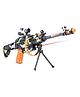 AKN TOYS Combat Military Mission Machine Gun with LED Flashing Lights and Sound Effects  - COLOR MAY VARY