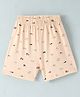 Ollypop Sinker Knit Knee Length Shorts with Helicopter  Print- Pink