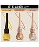 KINDED Eye Liner Liquid Combo Metallic Pastel Finish Golden Glaze Pink Pearl & Cool Copper Pack of 3 - 5 ml Each