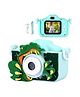 Happy Hues Digital Camera Toys for kids with Inbuilt games- Dinosaur Silicone Cover-Mini HD Camera with 1080P & 2 Inch Screen -Green