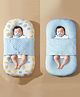 StarAndDaisy Baby lounger portable baby bed with pillow cushion soft breathable Co Sleeper for baby in Bed, Machine washable- Blue