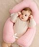 StarAndDaisy Huggable Baby Pillow Breathable Comfort Sleeping Pillows Protection Newborn 0-12 Months Stuff Baby Bedding for baby head protection Posture Correction Pillow- Pink