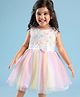 Mark & Mia Sleeveless Party Dress With Bow & Butterfly Applique Detailing - Multicolor