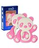 Littloo Baby Teether (Pink) (Pack of 2): Gentle Relief with Adorable Cuddliness.