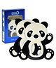 Littloo Baby Teether (Black) (Pack of 2): Gentle Relief with Adorable Cuddliness!