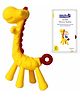 Littloo Baby Giraffe Teether - Soothing Relief for Teething Infants (Yellow)