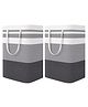 House of Quirk Laundry Hamper Collapsible Large Laundry Baskets with Easy Carry Handles Freestanding Set of 2
