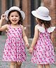 Kookie Kids Sleeveless Frock with Hat Fruits   Print - Purple