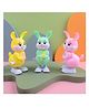 YAMAMA Cute Easter Bunny Jumping Key Mechanism Toy For Kids With 360-Degree Rotating Head Creative Wind Up Bunny Toy For Kids Children Pack of 3 - Multicolor