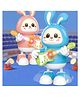 YAMAMA Rabbit Guitarist Cute Musician Musical Toy For Kids Dancing Bunny Musical Toys With Guitar On Hands Interactive Soothing Music And Lights  Color May Vary