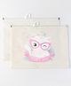 Zoe Kitty Printed Zipper A4 Folder Pack of 2 - Pink