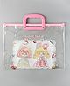 Animal Girl Design Folder with Handle - Pink