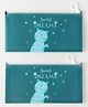 Kitty Printed A6 Size Zipper Folder Pack of 2 - Green