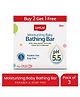 LuvLap Moisturizing Baby Bathing Bar, pH 5.5, Shea Butter, Avocado, Olive Oil, Oatmeal, Dermatologically Tested, 75g, Buy 2 Get 1 Free, White