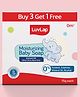 LuvLap Moisturizing Baby Soap, Gentle Bathing Bar, Almond Oil, Olive Oil & Aloe Vera, Dermatologically Tested, 75g, Buy 3 Get 1 Free, White