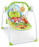 LuvLap Delight Baby Swing Chair with Music, 3-Level Swing Adjustment, 3-Point Safety Harness, Toybar with Stuffed Toys, Green, Newborn to 3 Years