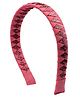 Ribbon Candy Geometric Shimmer Detailed Woven Hair Band   - Peach