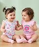 Babyoye Eco Conscious 100% Cotton Knit with Eco Jiva Finish Butterfly & Floral Print - White & Pink
