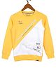 Monte Carlo Full Sleeves Explicit Limited Edition Text Printed Colour Blocked Cotton Sweatshirt - Yellow