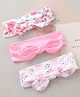 Babyhug Headbands with Bow Applique Pack of 3 - Multicolor