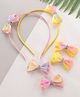 Babyhug Baby Hair Accessories Combo Set Free Size Pack of 2 - Pink & Yellow