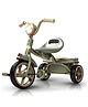 Baybee Flyer Baby Tricycle for Kids, Smart Plug & Play Kids Cycle with Eva Wheels Head Light Music Storage Baskets & High Backrest (Dark Green)