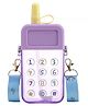 SCHOOLISH Phone Shape Water Bottle with Straw for Women Sling Belt for Schooling Travel Hiking and Outdoor Activity - PACK OF 1 - COLOR MAY VARY