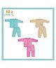 Fareto Winter Wear Clothing Set Shirts and Pyjama Pack of 3 - Multicolour